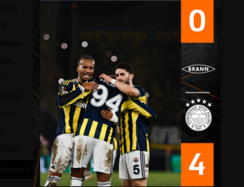 Kuzey Işıkları Norveç’de Sarı-Lacivert Parladı! Fenerbahçe, Brann’ı 4–0’la Devirdi