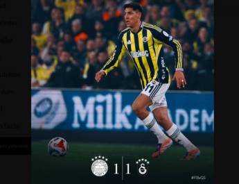 Kadıköy’de Son Söz Fenerbahçe’den: Derbi 1-1