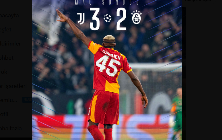 Juventus 3-2 Galatasaray | 10 kişi kalan Juventus direndi, tur Galatasaray’ın oldu