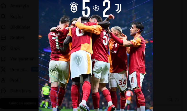 Galatasaray’dan tarihi geri dönüş: Juventus’u 5 golle ezdi
