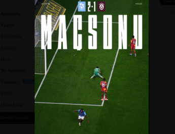 Karadeniz fırtınası: Trabzonspor: 2 Galatasaray:1