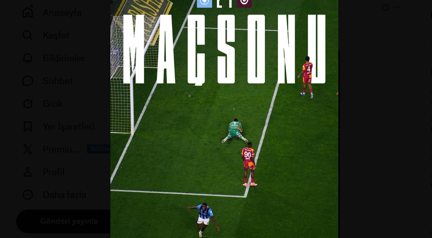 Karadeniz fırtınası: Trabzonspor: 2 Galatasaray:1