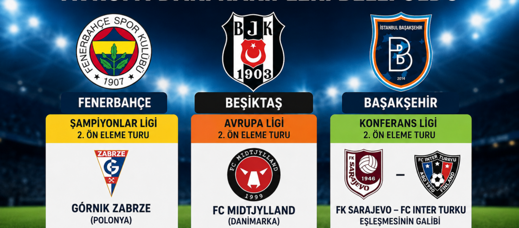 Fenerbahçe ve Beşiktaş’ın Avrupa’daki Rakipleri Belli Oldu