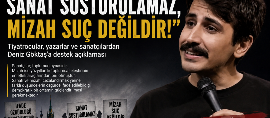 Hamburglu sanatçılardan tutuklanan Komedyen Deniz Göktaş’a destek!